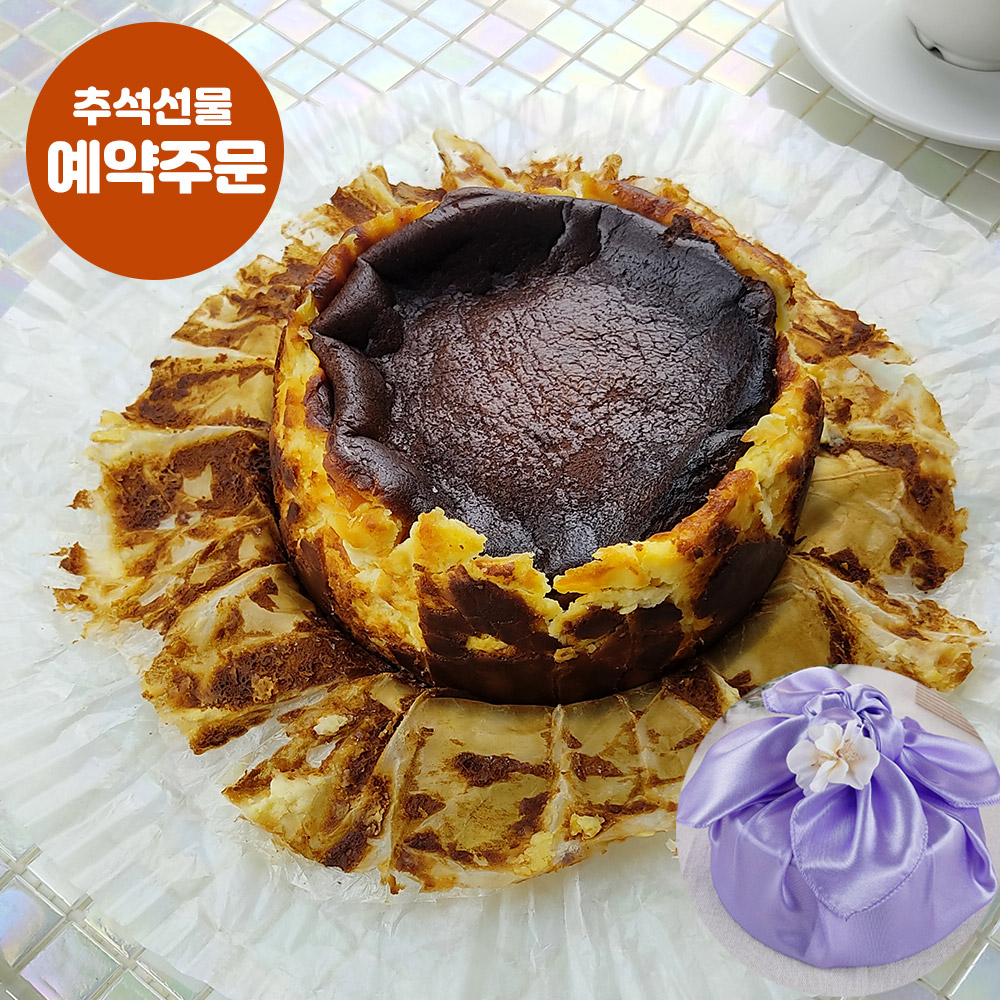 [추석선물] 건강한산책 베이커리 바스크 치즈 미니 케이크 380g (예약발송)